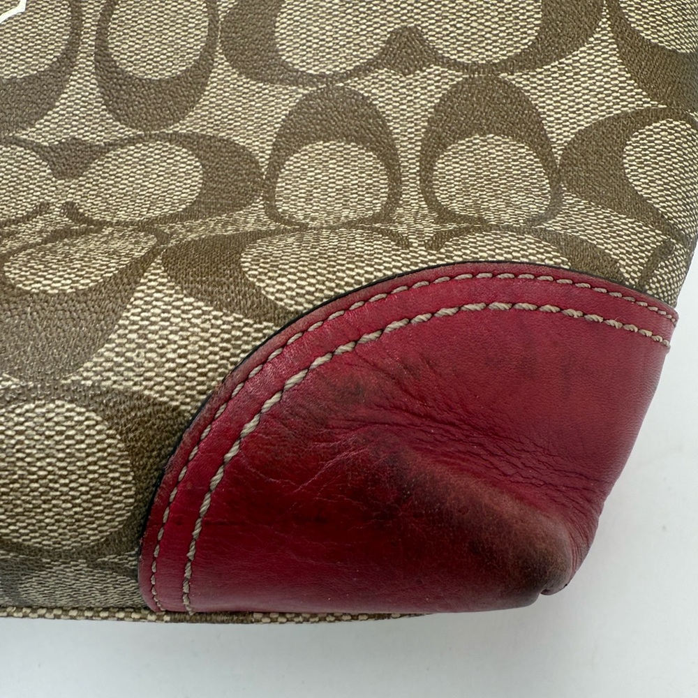 Coach Signature Bag Bundle (3 Pieces) | Rehab / Project Lot | Navy, Tan & Pink - Picture 12 of 16